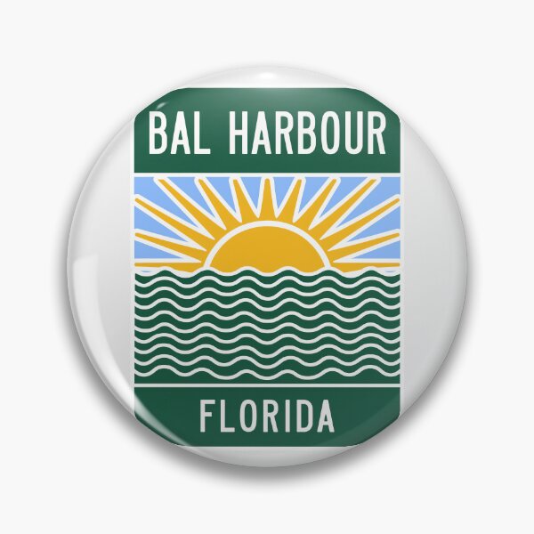 Item preview, Bal Harbour Florida - Beach Sign designed and sold by TheOldMittenIllustrated.