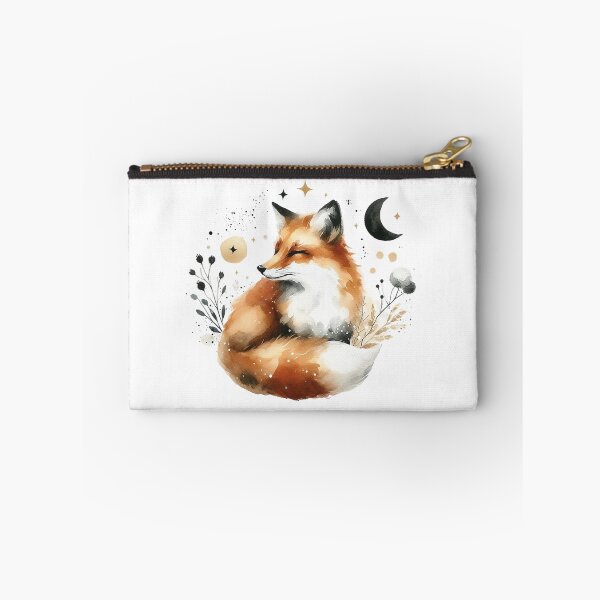 Item preview, Boho Fox Watercolor Art | Beautiful Fox with Flowers | Boho Decor designed and sold by Nicole-Cherie.