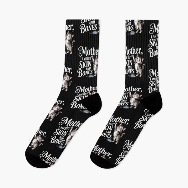 Item preview, Mother, I Am But Skin and Bones Cat Mom Cat Lover  designed and sold by Mateusz Majcherek.