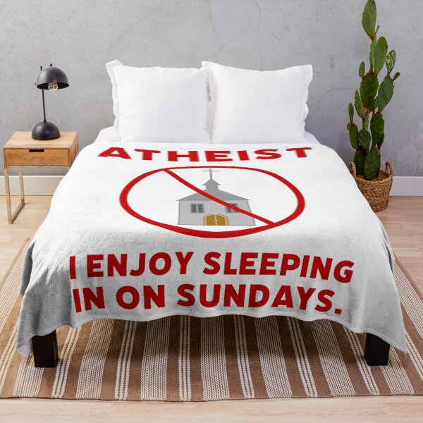 Item preview, Atheist I enjoy sleeping in on Sundays.  designed and sold by Rachel the Artist .