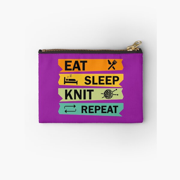 Item preview, Eat Sleep Knit Repeat. Knitter's Gift. Knitter's Quote.  Knitting Quote. designed and sold by DesignHouse07.