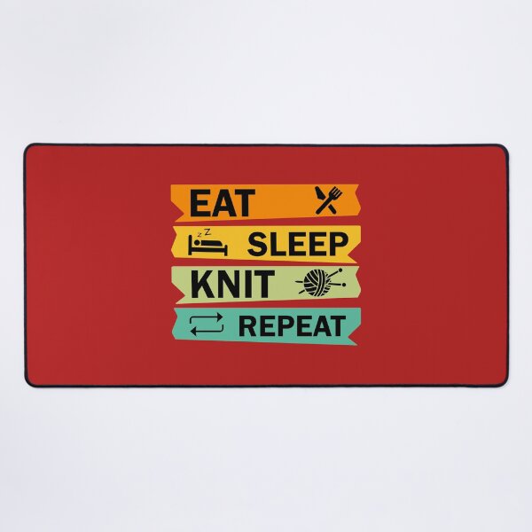Item preview, Eat Sleep Knit Repeat. Knitter's Gift. Knitter's Quote. Knitting Quote. designed and sold by DesignHouse07.
