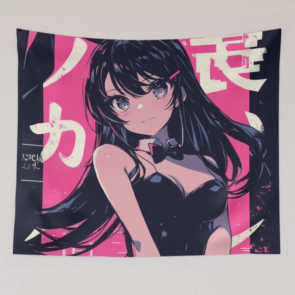 Item preview, Bunny Girl Mai Cute Neon Poster  designed and sold by AnimeArsenalPrints.