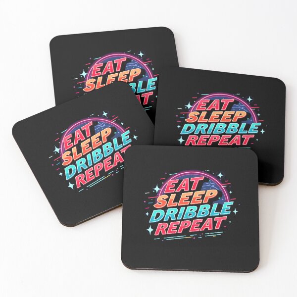 Item preview, Multi Colored Funny Soccer Eat Sleep Dribble Repeat Meme designed and sold by MimsTees.