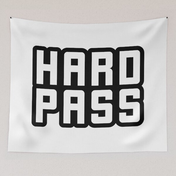 Item preview, Hard Pass, Outline Funny Quotes  designed and sold by Memes N Lore .