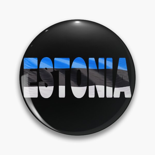 Item preview, ESTONIA - Flag Flying in Wind cut to Letters Souvenir Sticker Shirt designed and sold by Adam Gormley.