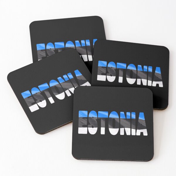 Item preview, ESTONIA - Flag Flying in Wind cut to Letters Souvenir Sticker Shirt designed and sold by Adam Gormley.