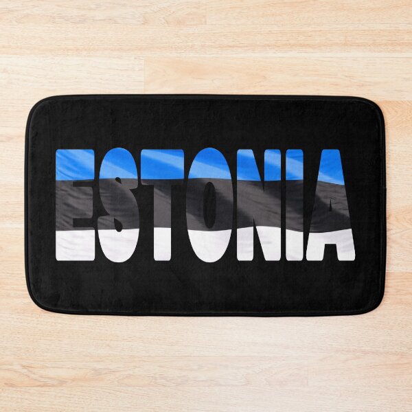 Item preview, ESTONIA - Flag Flying in Wind cut to Letters Souvenir Sticker Shirt designed and sold by Adam Gormley.