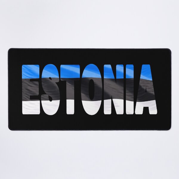 Item preview, ESTONIA - Flag Flying in Wind cut to Letters Souvenir Sticker Shirt designed and sold by Adam Gormley.