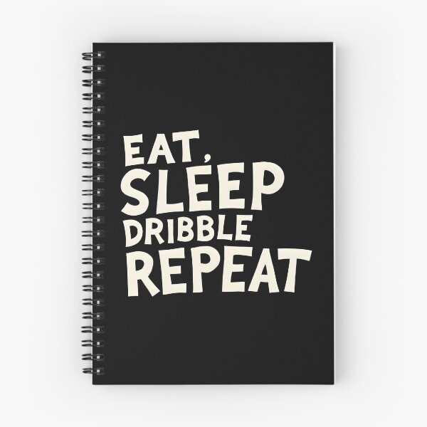Item preview, Funny Soccer Eat Sleep Dribble Repeat Text Design designed and sold by MimsTees.