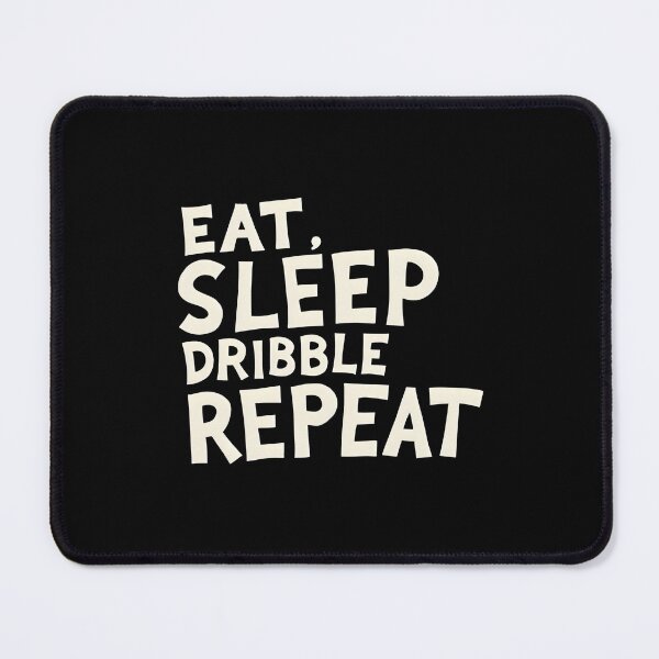 Item preview, Funny Soccer Eat Sleep Dribble Repeat Text Design designed and sold by MimsTees.