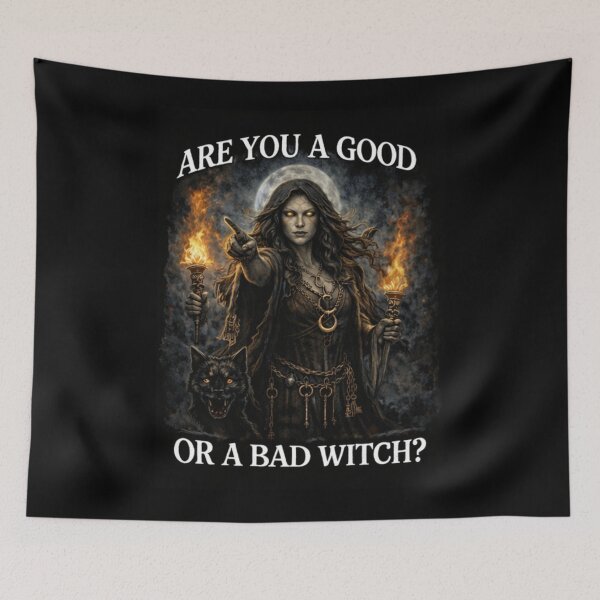 Item preview, SVT Are You a Good Witch or a Bad Witch? – Midnight Familiar Witchcraft Design designed and sold by SEVERTREND APPAREL .