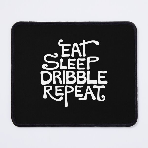 Item preview, Funny Soccer Eat Sleep Dribble Repeat Text Design designed and sold by MimsTees.
