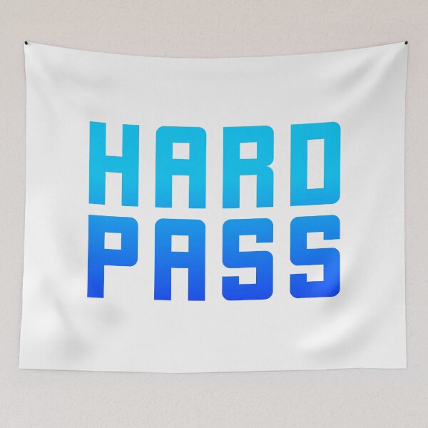 Item preview, Hard Pass, Blue Funny Quotes  designed and sold by Memes N Lore .