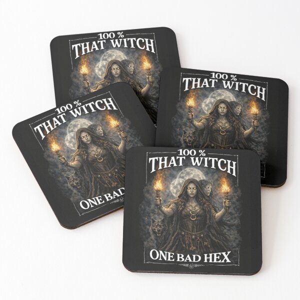 Item preview, SVT 100% That Witch – One Bad Hex | Midnight Familiar Witchcraft Design designed and sold by SEVERTREND APPAREL .