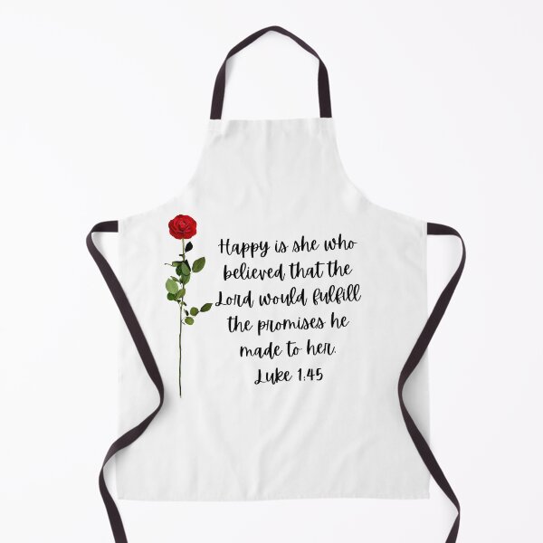 Item preview, Luke 1:45 Christian verse art rose flowers designed and sold by WovenWordB.