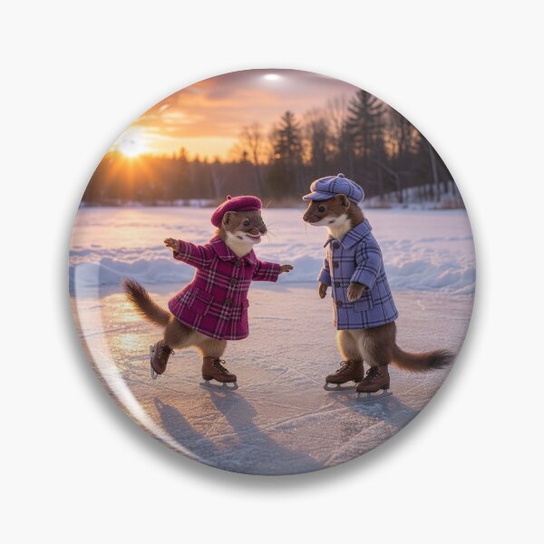 Item preview, Stoats Spend a Peaceful Evening on the Pond designed and sold by Tridentulus.