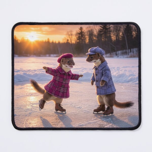Item preview, Stoats Spend a Peaceful Evening on the Pond designed and sold by Tridentulus.