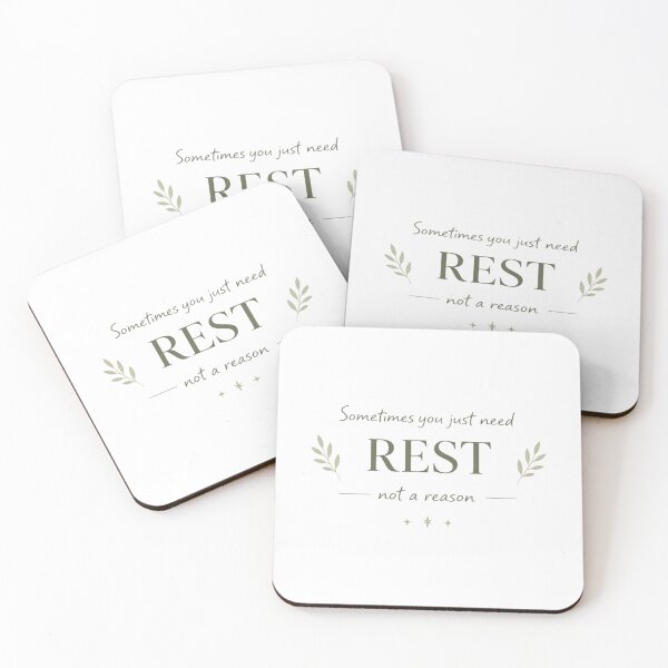 Item preview, Rest Is Enough Quote designed and sold by cosmiccircles01.