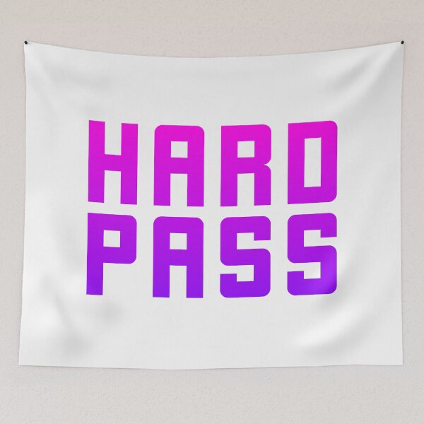Item preview, Hard Pass, Pink Gradient Funny Quotes  designed and sold by Memes N Lore .