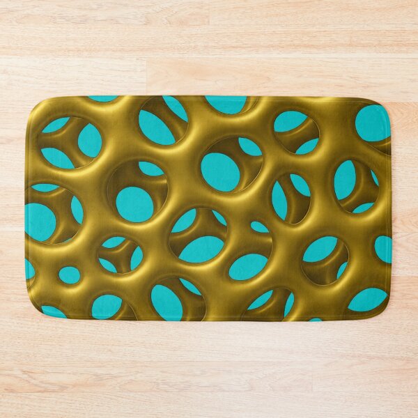 Item preview, Golden Abstract Foam Texture – Metallic Porous Pattern, Organic Bubble Network, 3D Gold Mesh Design, Sci-Fi Futuristic Surface Art designed and sold by AnTartstudios.