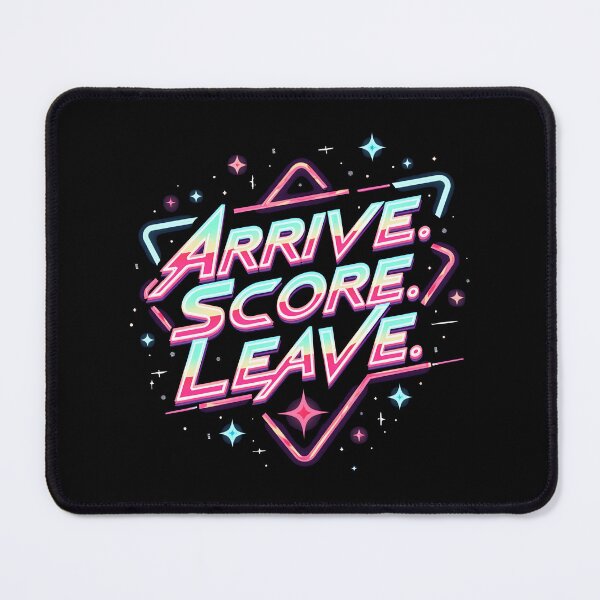 Item preview, Funny Soccer Arrive Score Leave Football Text Based Design designed and sold by MimsTees.