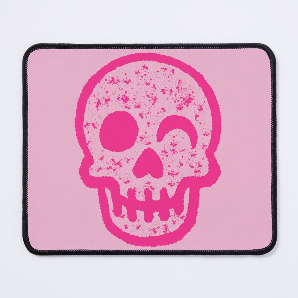Item preview, Cute Winking Pink Minimal Skull Design designed and sold by OctGaveAParty.