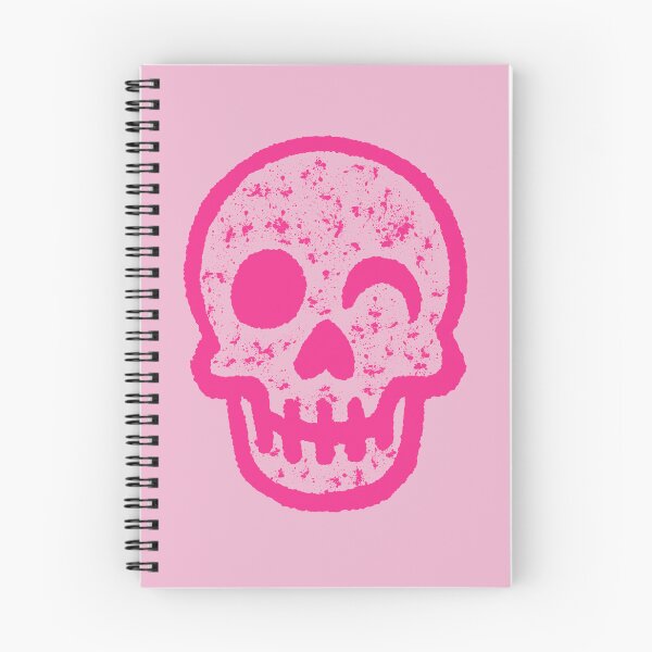 Item preview, Cute Winking Pink Minimal Skull Design designed and sold by OctGaveAParty.