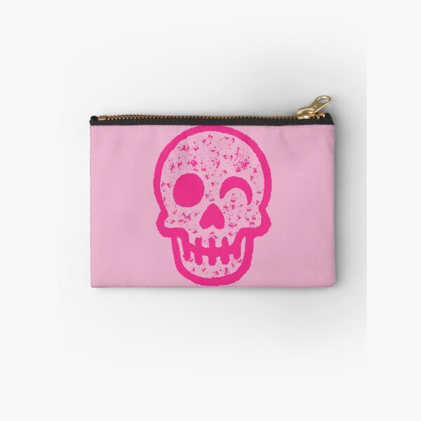 Item preview, Cute Winking Pink Minimal Skull Design designed and sold by OctGaveAParty.