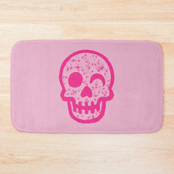 Item preview, Cute Winking Pink Minimal Skull Design designed and sold by OctGaveAParty.