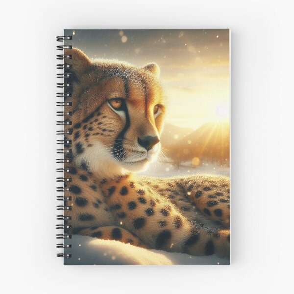 Item preview, Cheetah in the Snow On A Sunny Day designed and sold by Nicole-Cherie.