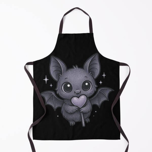 Item preview, Cute Gothic Bat Holding Heart – Kawaii Dark Aesthetic designed and sold by Mouraludia.