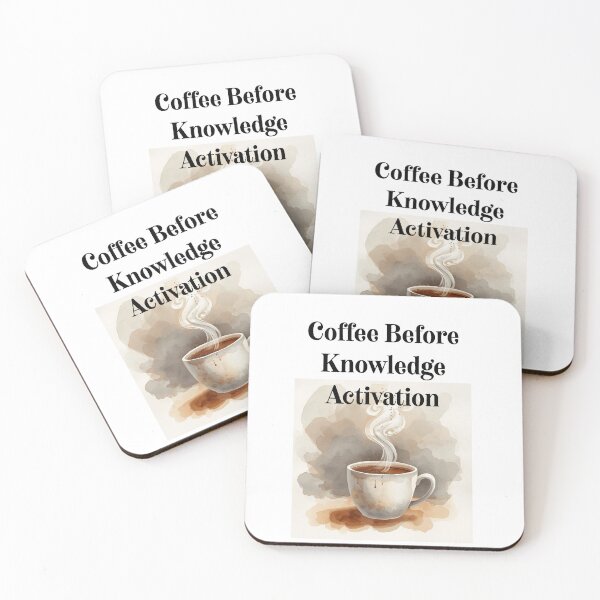 Item preview, Coffee Before Knowledge Activation – Sarcastic Morning Intelligence Shirt designed and sold by ChameraDesign.