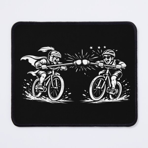 Item preview, Bicycle Jousting Silhouette – Funny Cycling Art | Obscure Sports Humor Design designed and sold by RollFuzzy.