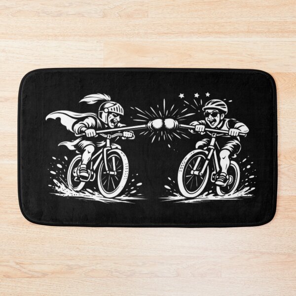 Item preview, Bicycle Jousting Silhouette – Funny Cycling Art | Obscure Sports Humor Design designed and sold by RollFuzzy.