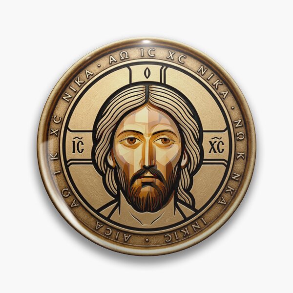 Item preview, Christ Pantocrator Wax Seal (IC XC • Alpha Omega) designed and sold by Sanctum Icons.