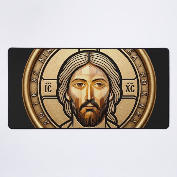 Item preview, Christ Pantocrator Wax Seal (IC XC • Alpha Omega) designed and sold by Sanctum Icons.