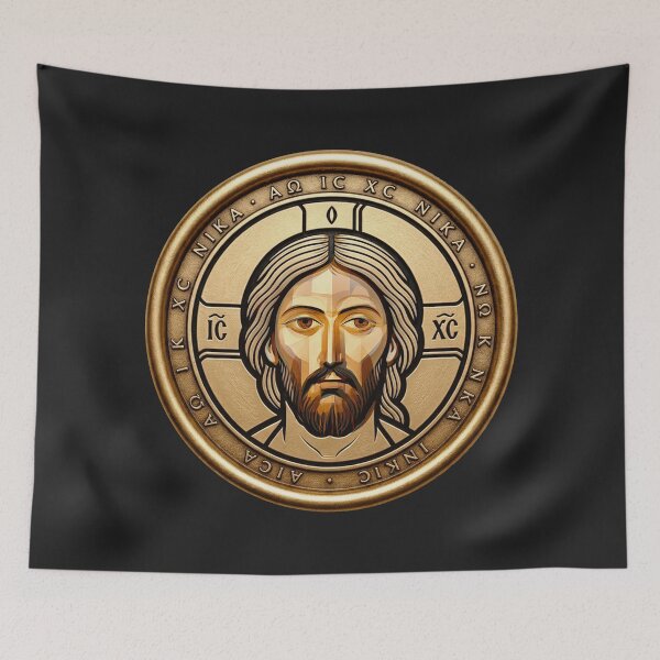 Item preview, Christ Pantocrator Wax Seal (IC XC • Alpha Omega) designed and sold by Sanctum Icons.