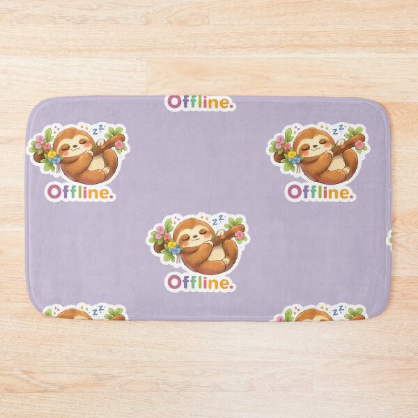 Item preview, Offline Sloth Cozy Digital Detox designed and sold by Still Breathing Studio.