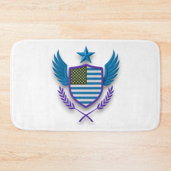Item preview, USA FLAG Patriotic Shield with Blue Wings and Star designed and sold by blacK1982White.