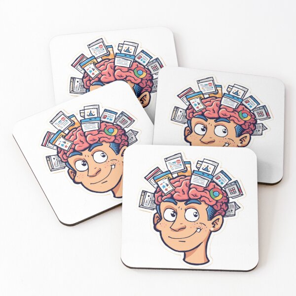 Item preview, The Human Browser: Digital Overload Sticker designed and sold by armandesign12.
