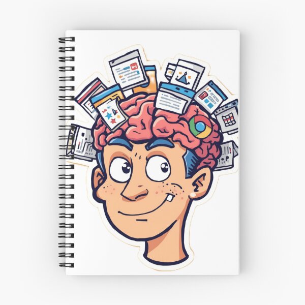 Item preview, The Human Browser: Digital Overload Sticker designed and sold by armandesign12.