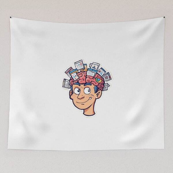 Item preview, The Human Browser: Digital Overload Sticker designed and sold by armandesign12.