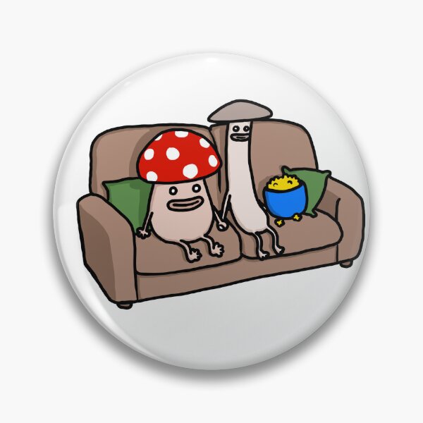 Item preview, Cozy movie night mushrooms designed and sold by squigglypaw.