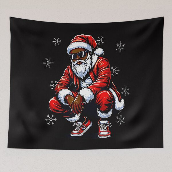 Item preview, African American Christmas Pajama Xmas Afro Santa Claus Pj designed and sold by vernama6manna5.