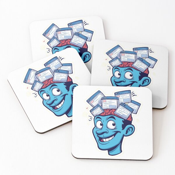 Item preview, Too Many Tabs Open Funny Sticker designed and sold by armandesign12.
