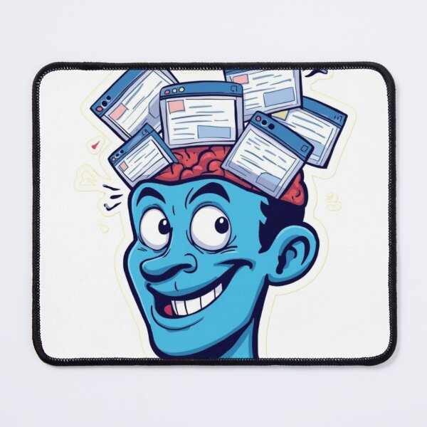 Item preview, Too Many Tabs Open Funny Sticker designed and sold by armandesign12.