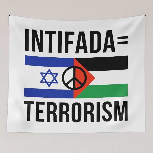 Item preview, Intifada = terrorism  designed and sold by Rachel the Artist .
