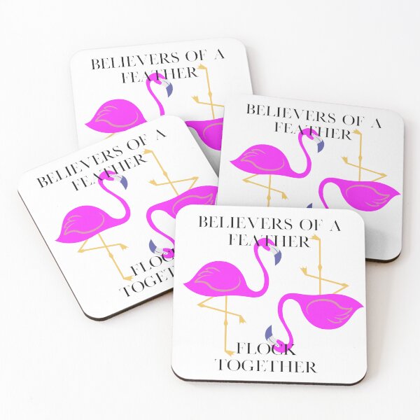 Item preview, Believers of a feather flock together Christian art animals birds graphics designed and sold by WovenWordB.