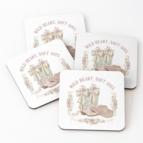 Item preview, Wild Heart, Soft Soul – Coquette Cowgirl Floral Western Design designed and sold by TheHappyCatStudio.